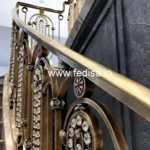 Stylish Crystal Brass Railing Designs CR-3110