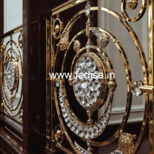 Premium Decorative Brass Crystal Railings CR-3114