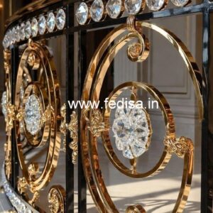 Elegant Stair Design with Brass Crystal CR-3125