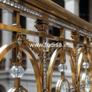 Modern Interior Brass Crystal Railings CR-3126