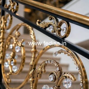 Rich Interior Brass Crystal Railings CR-3129
