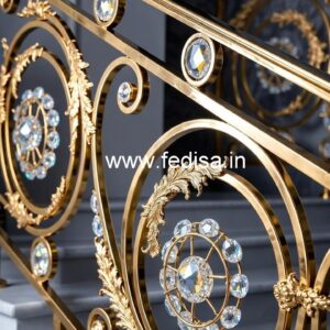 Designer Luxury Crystal Brass Railings CR-3130