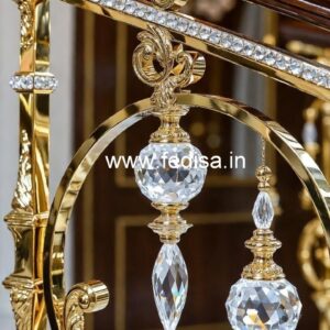 Luxury Brass Crystal Railings for Duplex Homes CR-3146