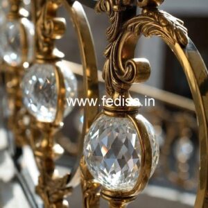 Brass Crystal Railing for Modern Architecture CR-3150