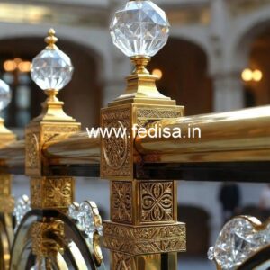 Contemporary Brass Crystal Railings CR-3153
