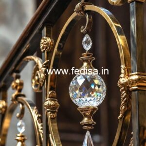 Premium Brass Crystal Staircase Decor CR-3155