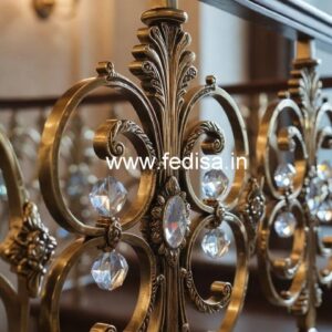 Luxury Brass Crystal Railings for Homes CR-3167