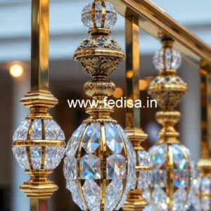 Premium Home Decor Brass Crystal Railings CR-3170