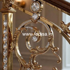 High-End Brass Crystal Railings for Homes CR-3190
