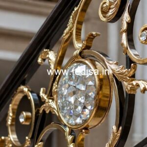 Stylish Brass Crystal Railings for Interiors CR-3199