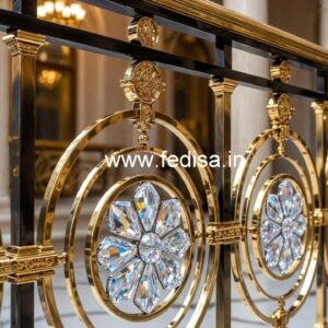 Premium Brass Crystal Railings for Luxury Homes CR-3220