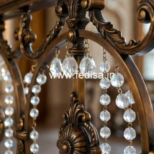 Elegant Brass Crystal Railings for Home Interiors CR-3234