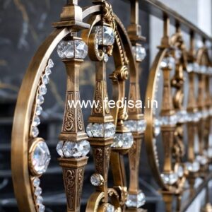 Premium Brass Crystal Railing for Luxury Interiors CR-3238