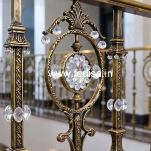 Royal Brass Crystal Stair Railing Inspiration CR-3240