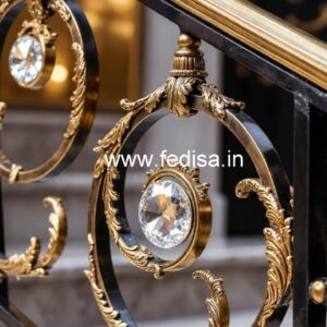 Modern Home Brass Crystal Railing Ideas CR-3258