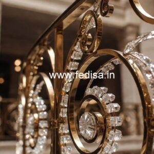 Designer Brass Crystal Railings for Duplex CR-3260
