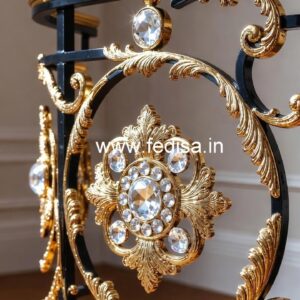 Stylish Brass Crystal Railings for Modern Interiors CR-3262