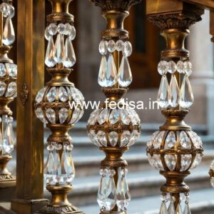 Classic Brass Crystal Railings for Homes CR-3266