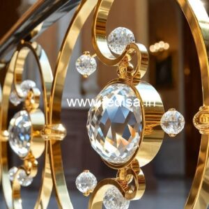 Premium Brass Crystal Staircase Designs CR-3268