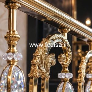High-End Brass Crystal Railing for Villas CR-3272