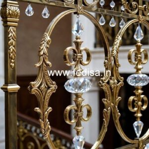 Luxury Brass Crystal Railings for Apartments CR-3277