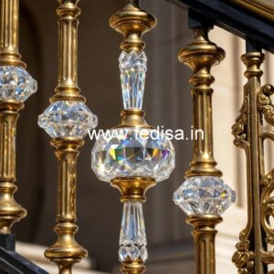 Premium Brass Crystal Railings for Projects CR-3290