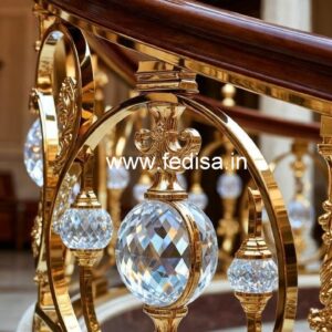 Modern Brass Crystal Railing Designs 2036 CR-3292