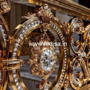 Classic Brass Crystal Railings for Modern Homes CR-3300