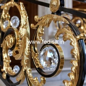 Luxury Brass Crystal Railings for Home Interiors CR-3302