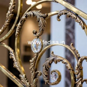 Premium Brass Crystal Railings for Homes CR-3303