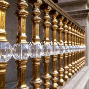 Unique Brass Crystal Railings for Modern Design CR-3327