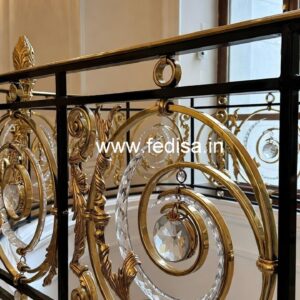 Premium Brass Crystal Railings for Stylish Interiors CR-3329