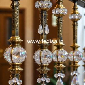 Designer Brass Crystal Railings for Dream Homes CR-3335