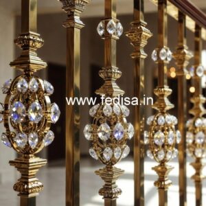 Premium Brass Crystal Railings for Classic Homes CR-3339