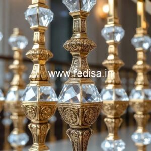 Designer Brass Crystal Railing for Staircase CR-3349