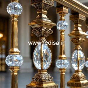 Classic Brass Crystal Railing Styles CR-3350