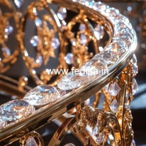 Brass Crystal Railing for Luxury Homes CR-3351