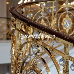 Stunning Brass Crystal Railing Inspiration CR-3352