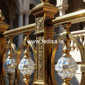 Decorative Brass Crystal Railing Ideas CR-3354