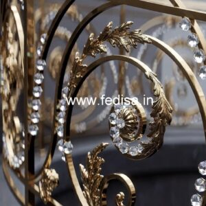 Beautiful Brass Crystal Stair Railings CR-3368