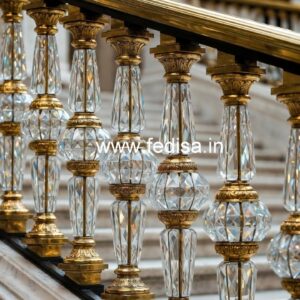 Luxury Brass Railings with Crystal Detailing CR-3381