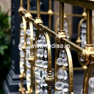 Elegant Crystal Embedded Brass Railings CR-3382