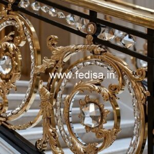 Premium Brass Crystal Railings for Hotels CR-3384