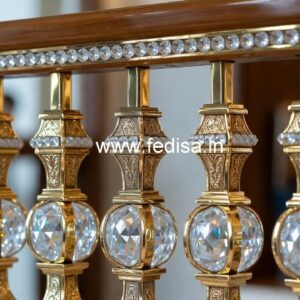 Rich Look Brass Crystal Railings CR-3388