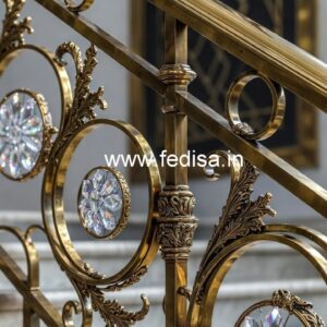 Royal Interior Brass Crystal Railing Ideas CR-3390