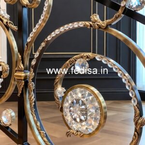 Interior Design Ideas with Brass Crystal Railing CR-3405