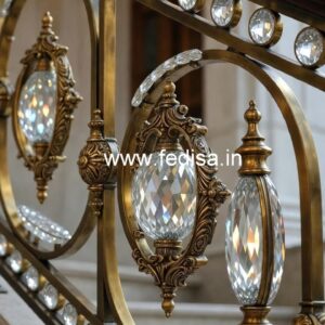 Brass Crystal Railings for Modern Homes CR-3412