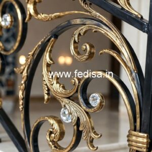 Luxury Handcrafted Brass Crystal Railings CR-3419