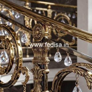 Brass Crystal Railings for Duplex Staircase CR-3422