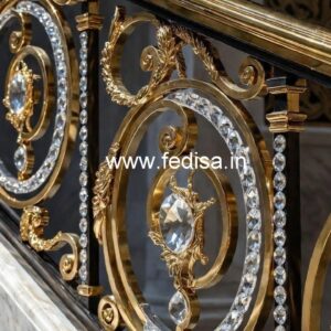 Premium Quality Crystal Brass Railings CR-3428